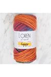 Loren Happy Batik %100 Akrilik RH0017 Turunculu Ebruli