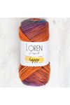 Loren Happy Batik %100 Akrilik RH003 Hardal Ebruli