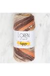 Loren Happy Batik %100 Akrilik RH007 Kahve Ebruli 5 ADET FİYATI