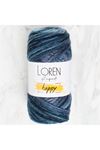Loren Happy Batik %100 Akrilik RH016 Lacivert Ebruli