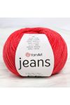 Yarnart Jeans Kırmızı El Örgü İpi - 26