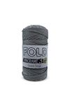 Fold Simli Polyester Makrome İpi No:3 062 Gümüş 1 Mm - 100 gr - 115 M Supla Ip Çanta Ipi