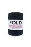 Fold Yarn Makrome No:4 - 270 Siyah Polyester Makrome Ipi 2 Mm - 200 gr - 230 M Supla Ip Çanta Ipi