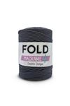 Fold Yarn Makrome No:4 - 69 Koyu Gri Polyester Makrome Ipi 2 Mm - 200 gr -230 M Supla Ip Çanta Ipi