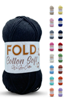 Fold Yarn Cotton Soft - Siyah Pamuk Ip 100 Gram