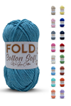 Fold Yarn Cotton Soft - Mavi Pamuk Ip 100 Gram