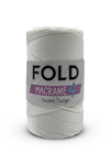 Polyester Makrome No:4 - 01 Beyaz Polyester Makrome Ipi 2 Mm - 200 gr - 230 M Supla Ip Çanta Ipi