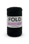 Fold Yarn Makrome No:4 - 270 Siyah Polyester Makrome Ipi 2 Mm - 200 gr - 230 M Supla Ip Çanta Ipi