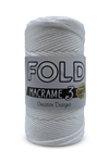 Fold Simli Polyester Makrome İpi No:3 01 Beyaz 1 Mm - 100 gr - 115 M Supla Ip Çanta Ipi