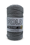 Fold Simli Polyester Makrome İpi No:3 062 Gümüş 1 Mm - 100 gr - 115 M Supla Ip Çanta Ipi