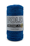 Fold Simli Polyester Makrome İpi No:3 240 Saks Mavisi 1 Mm - 100 gr - 115 M Supla Ip Çanta Ipi